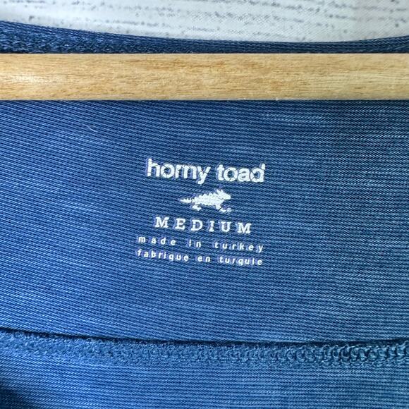 Horny Toad Womens size Medium Oolong Dress Blue Long Sleeve Hiking Outdoor - Picture 7 of 9